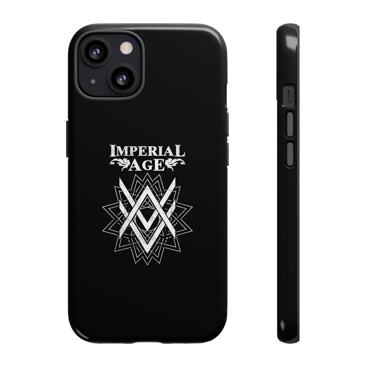 SUMMER COLLECTION - Tough iPhone Case Black (White Print)