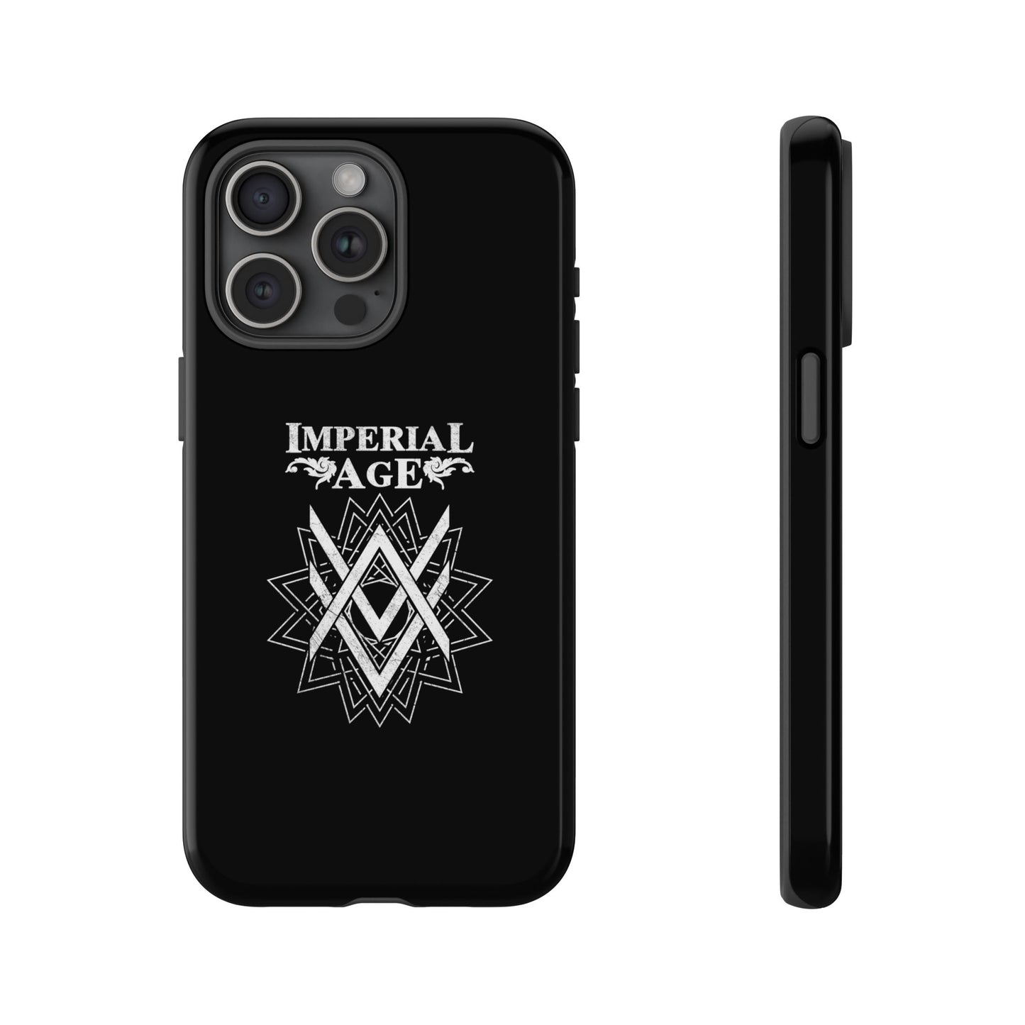 SUMMER COLLECTION - Tough iPhone Case Black (White Print)