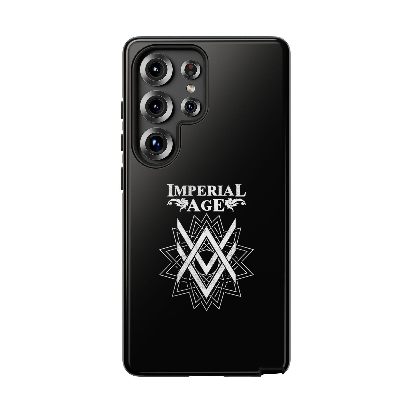 SUMMER COLLECTION - Tough Samsung Galaxy Case Black (White Print)