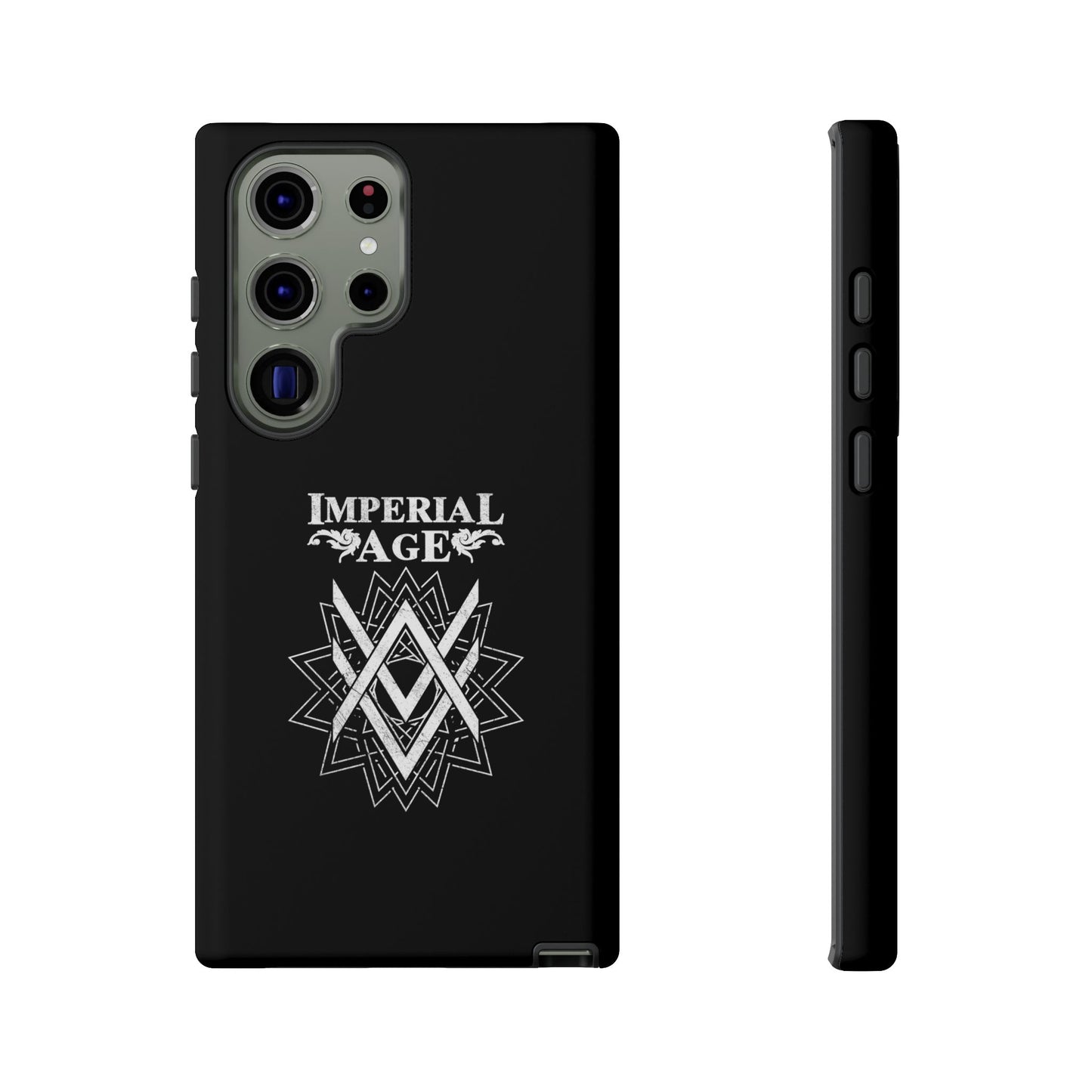 SUMMER COLLECTION - Tough Samsung Galaxy Case Black (White Print)