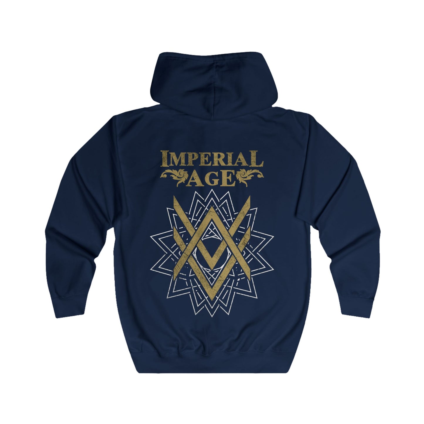 SUMMER COLLECTION - Zip Hoodie (Gold-White/Black Print)