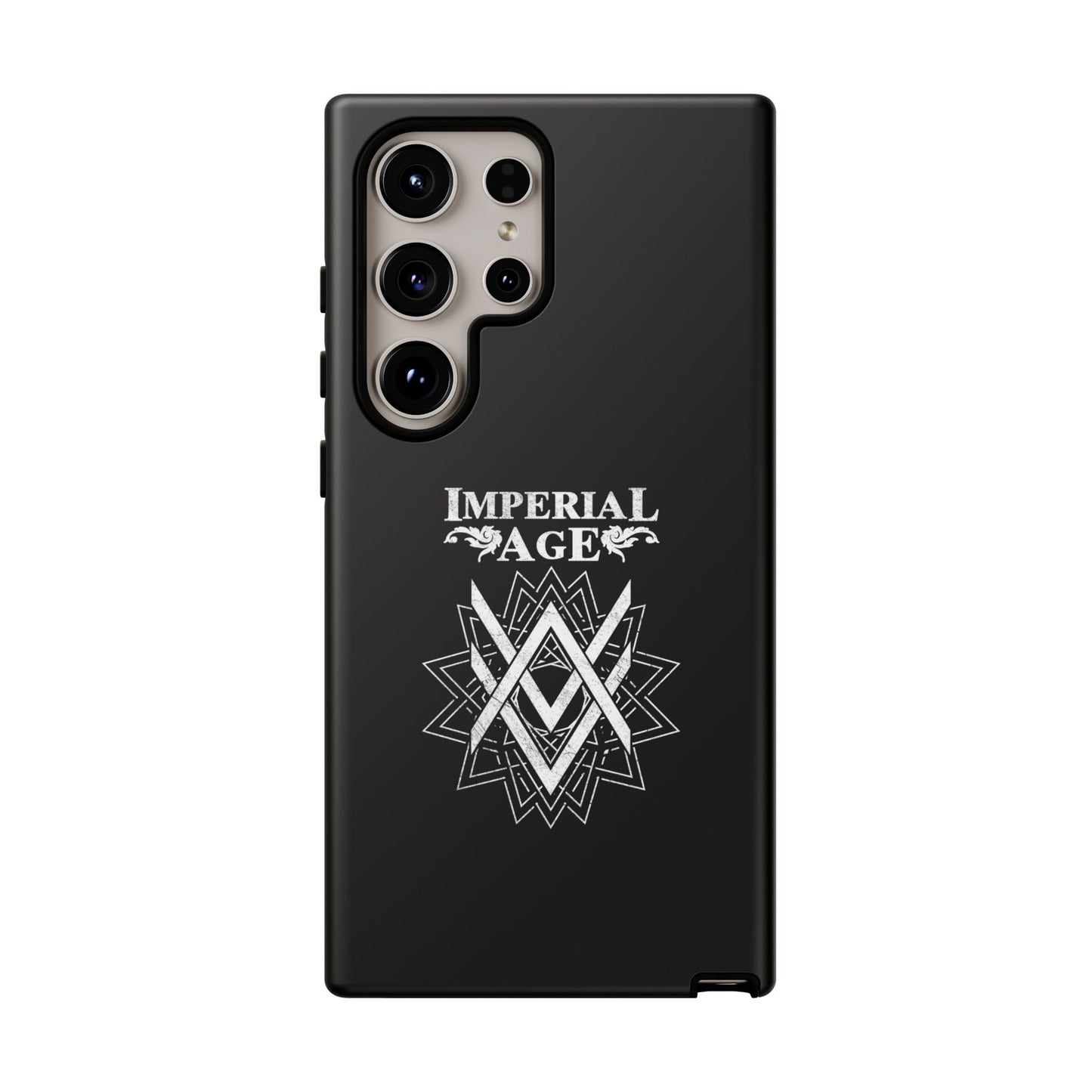 SUMMER COLLECTION - Tough Samsung Galaxy Case Black (White Print)