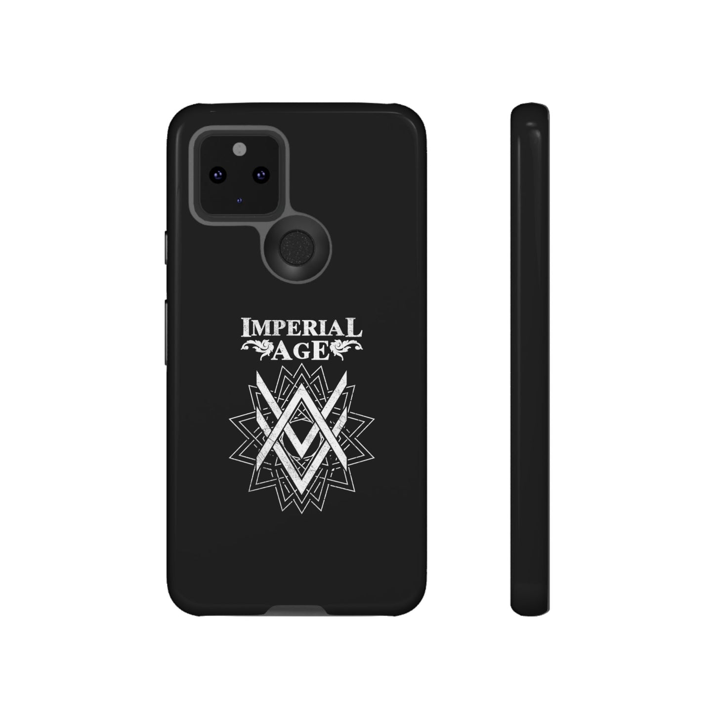SUMMER COLLECTION - Tough Google Pixel Case Black (White Print)