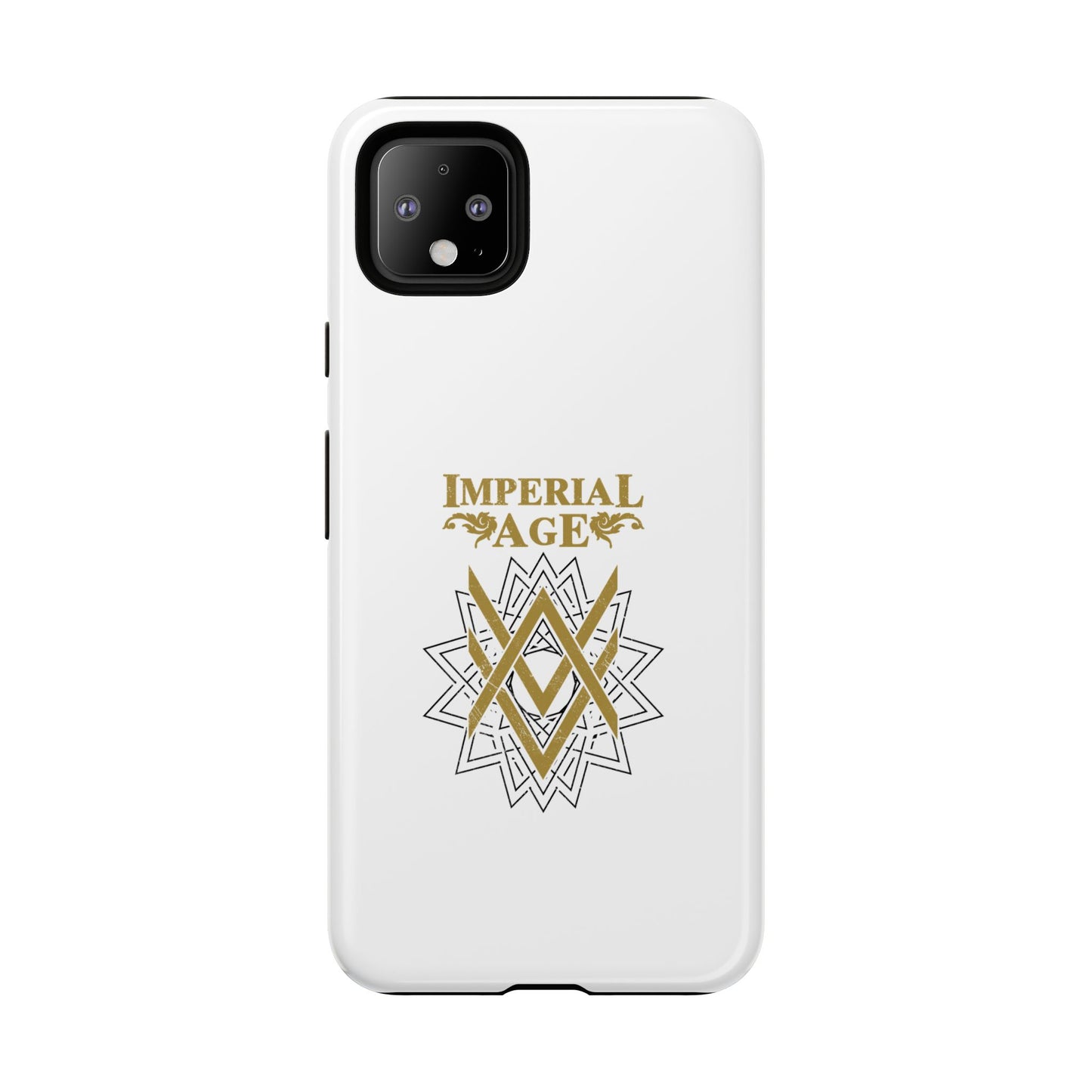 SUMMER COLLECTION - Tough Google Pixel Case White (Gold-White Print)