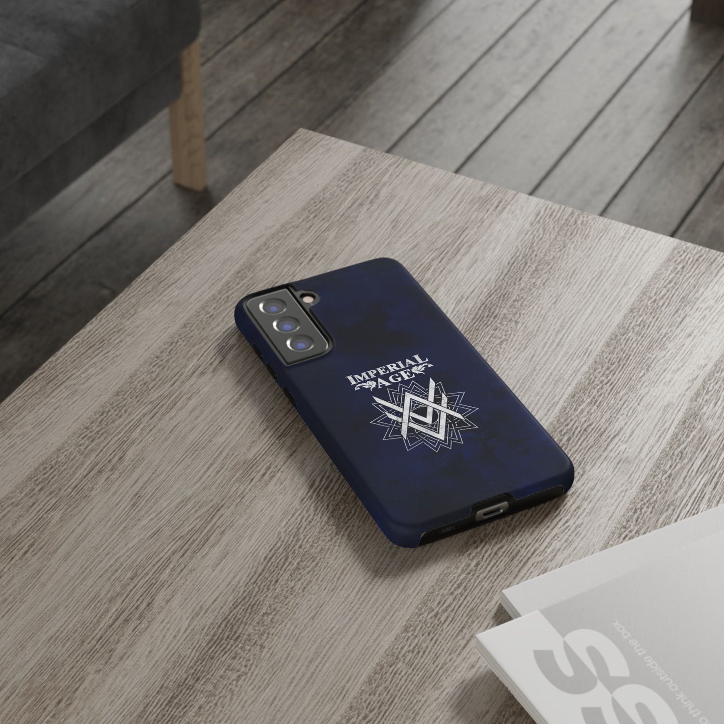 SUMMER COLLECTION - Tough Samsung Galaxy Case Navy (White Print)