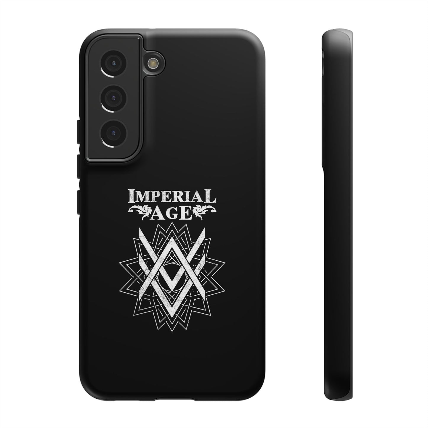SUMMER COLLECTION - Tough Samsung Galaxy Case Black (White Print)