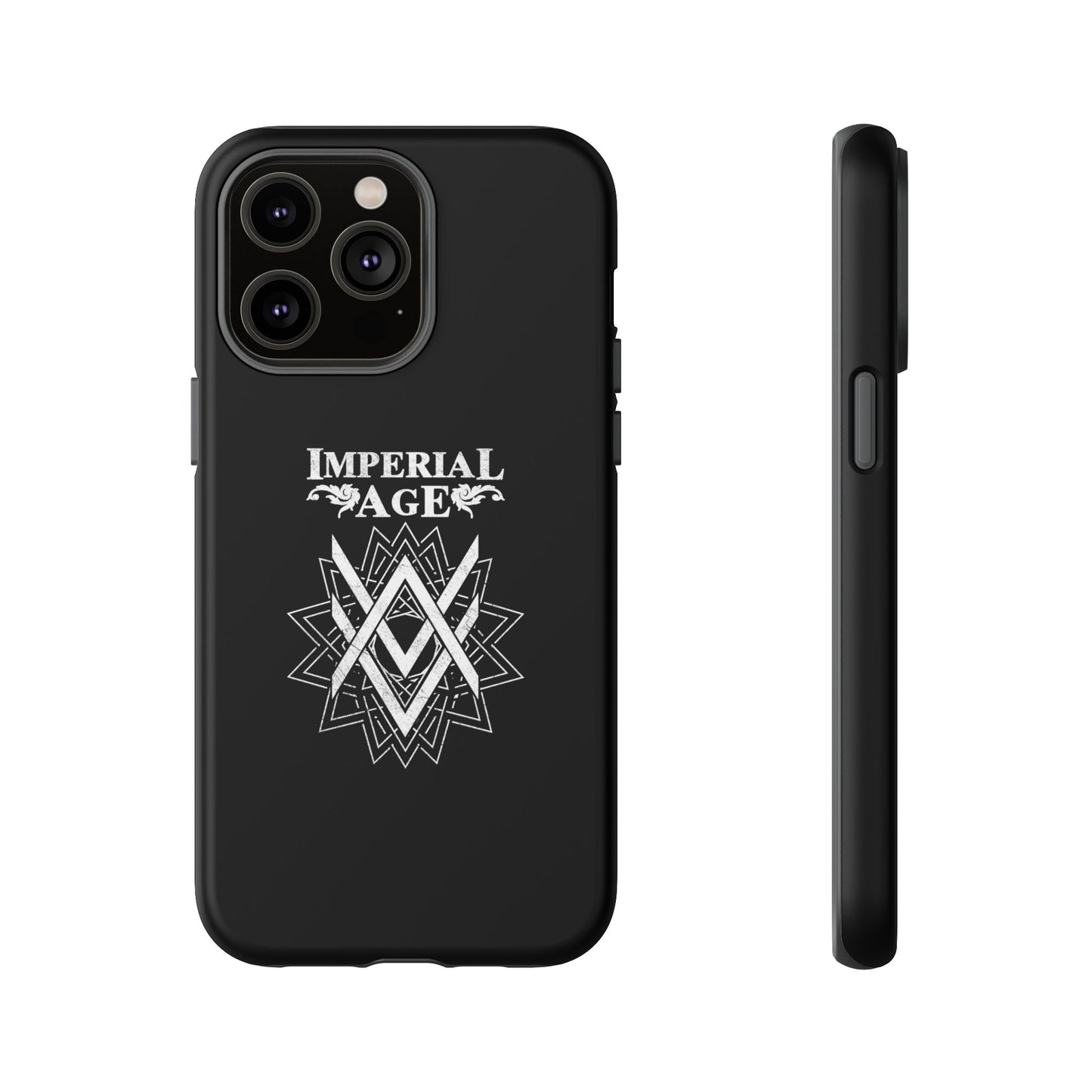 SUMMER COLLECTION - Tough iPhone Case Black (White Print)