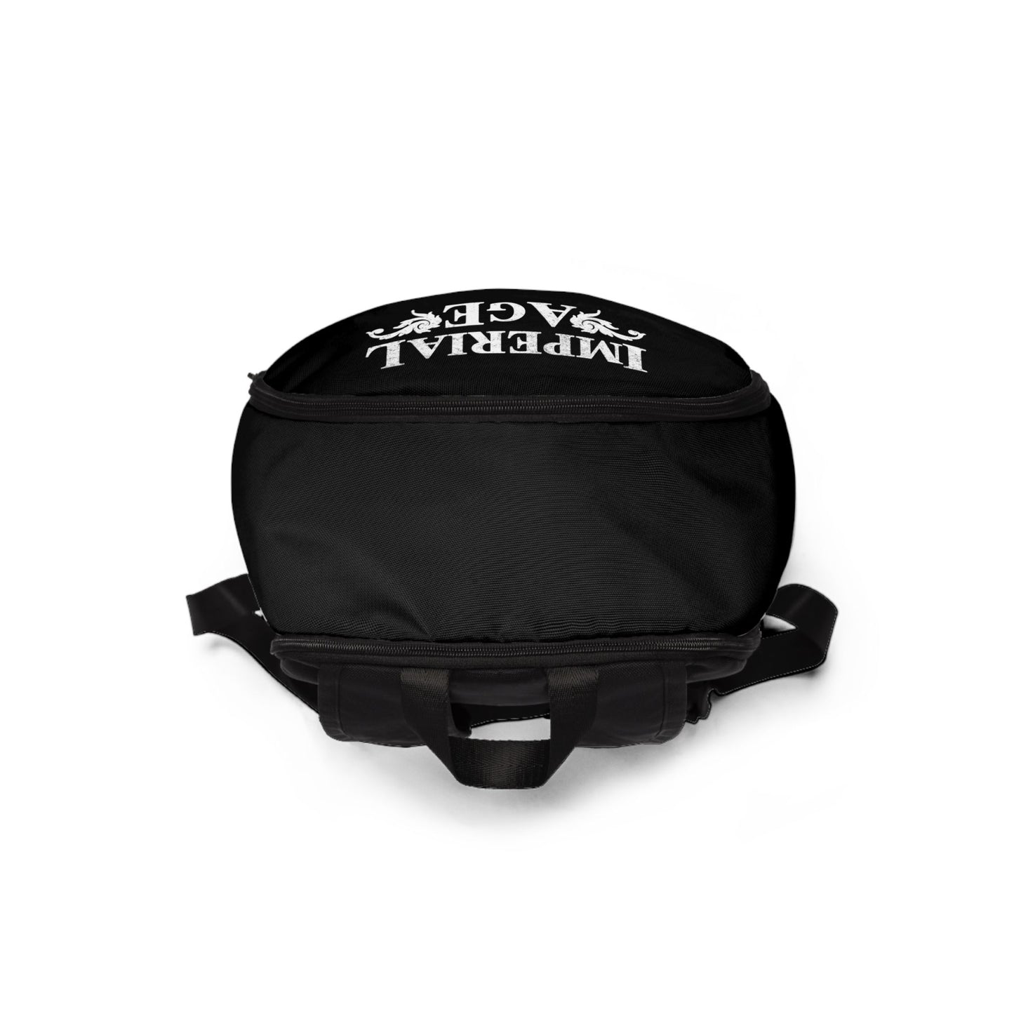 SUMMER COLLECTION - BlackBackPack (White Print)