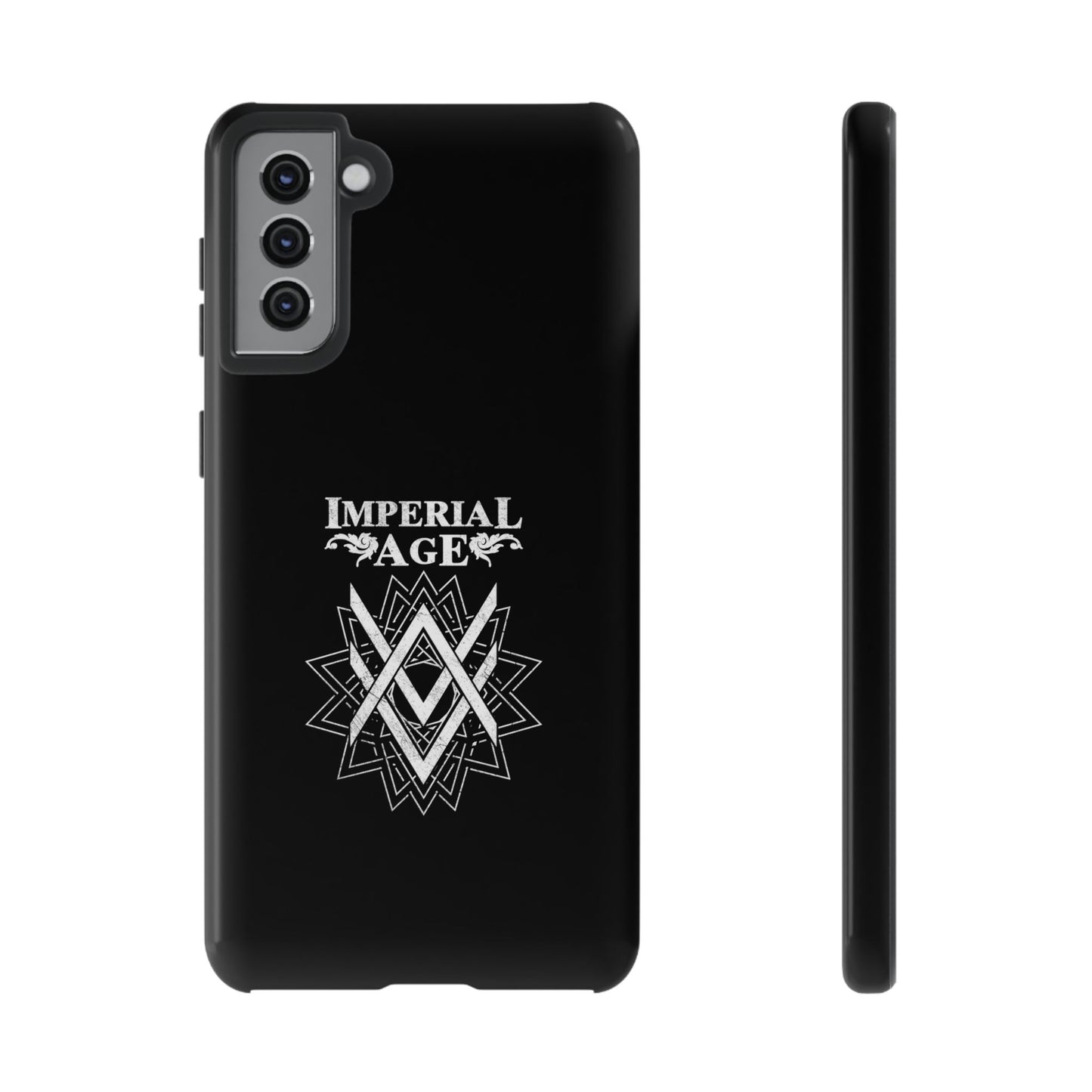 SUMMER COLLECTION - Tough Samsung Galaxy Case Black (White Print)