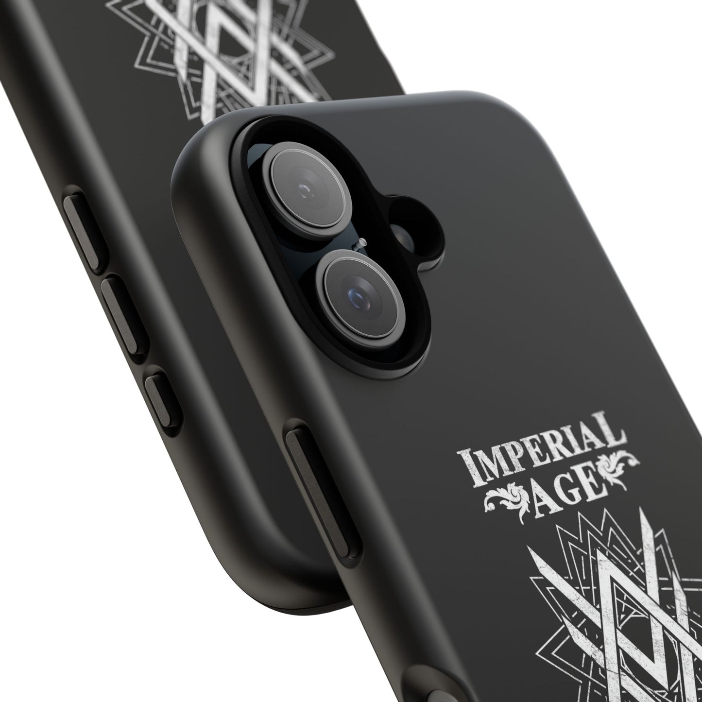 SUMMER COLLECTION - Tough iPhone Case Black (White Print)