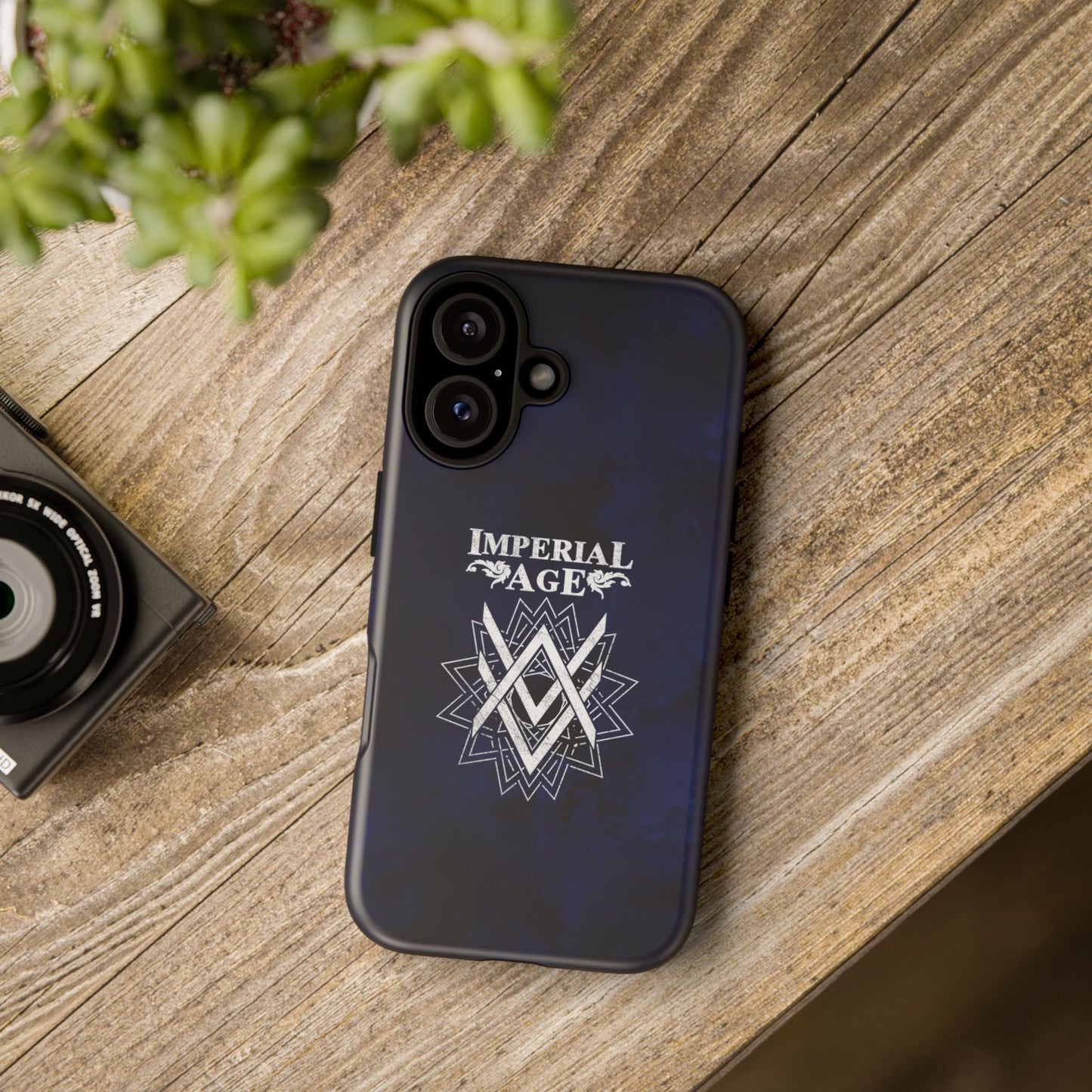 SUMMER COLLECTION - Tough iPhone Case Navy (White Print)