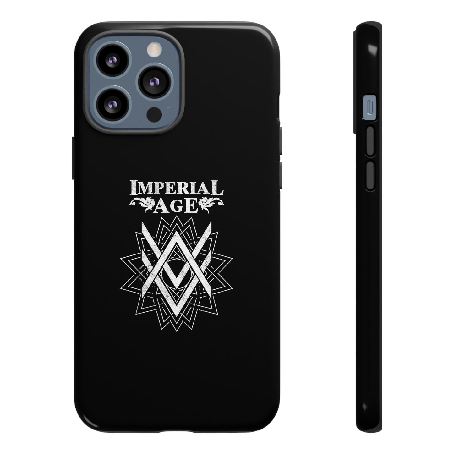 SUMMER COLLECTION - Tough iPhone Case Black (White Print)