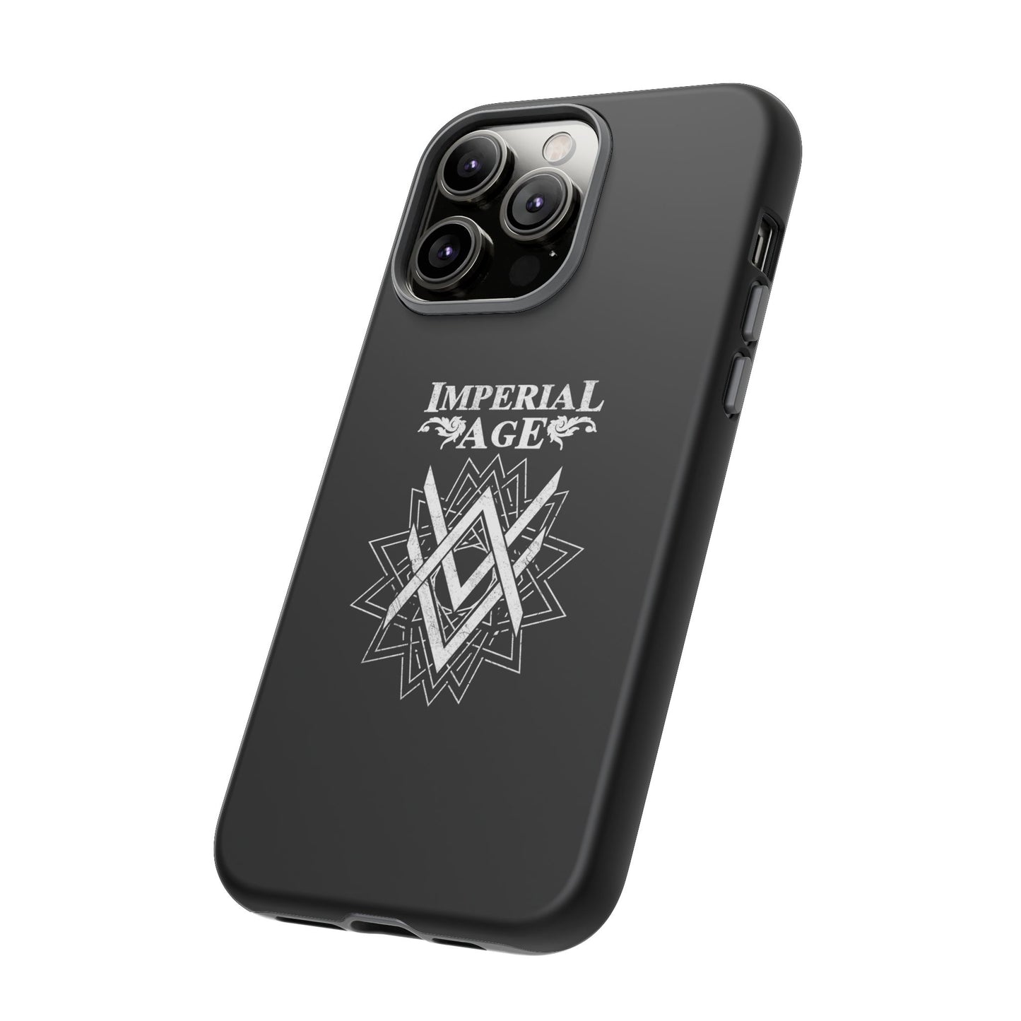 SUMMER COLLECTION - Tough iPhone Case Black (White Print)