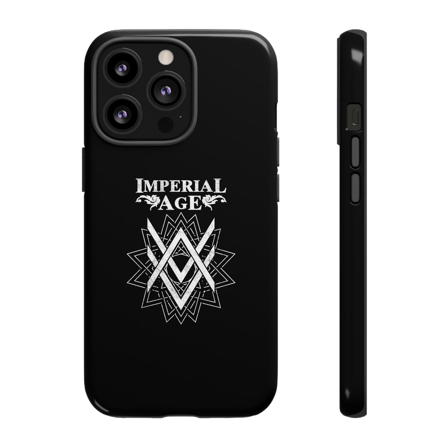 SUMMER COLLECTION - Tough iPhone Case Black (White Print)