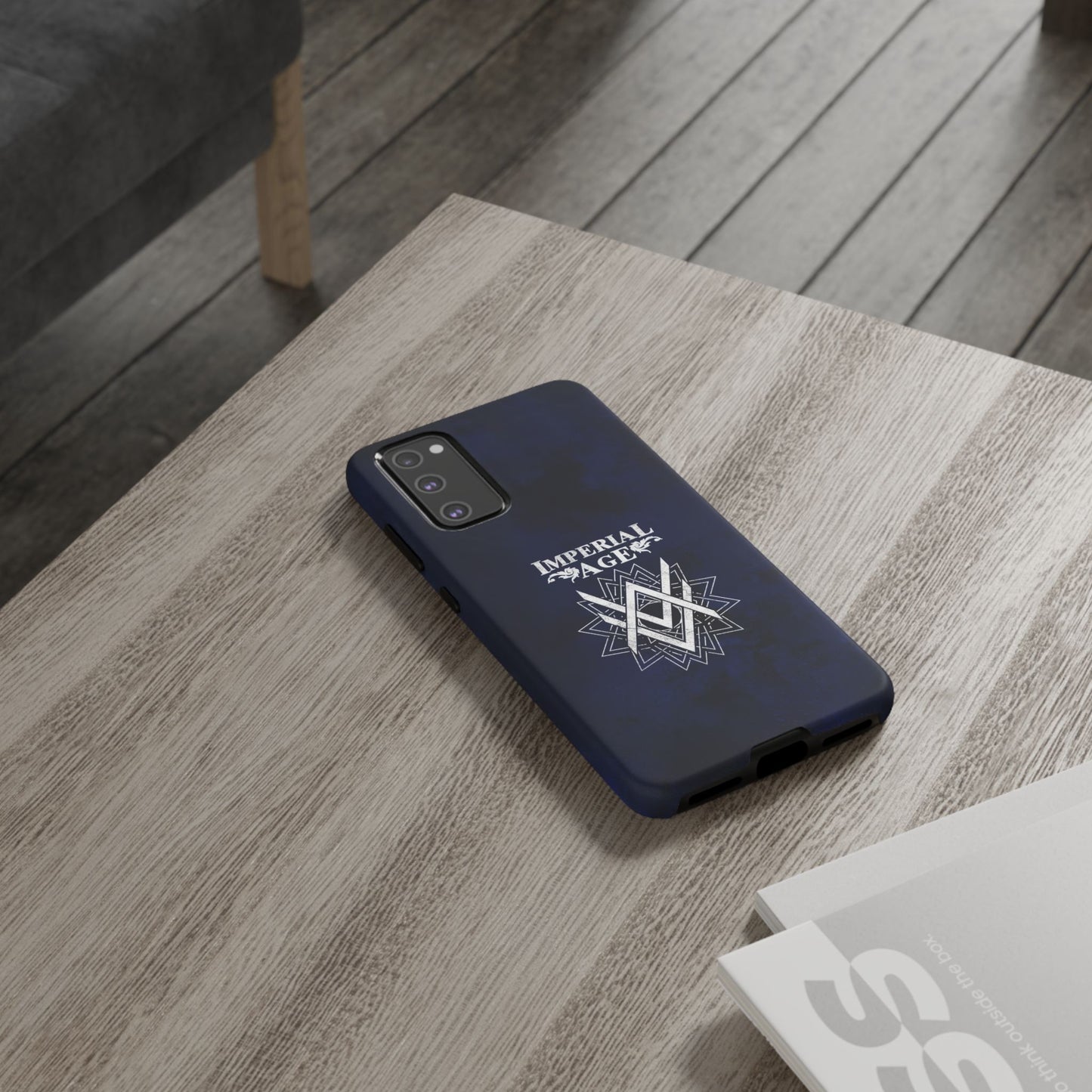 SUMMER COLLECTION - Tough Samsung Galaxy Case Navy (White Print)