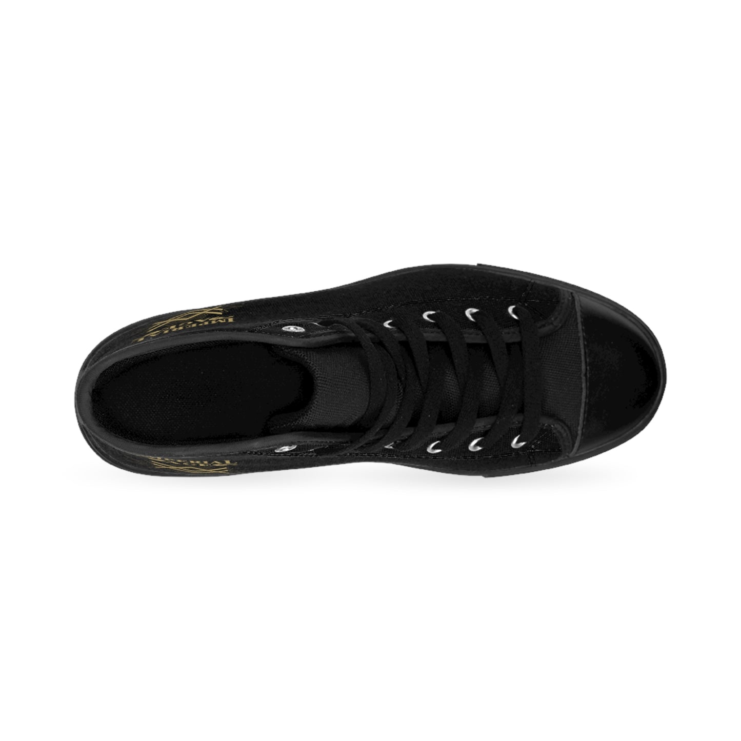 SUMMER COLLECTION - Men's Sneakers Black (Gold Print)