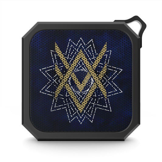 SUMMER COLLECTION - Rugged Outdoor Waterproof Bluetooth Speaker Navy (Gold-White Print)