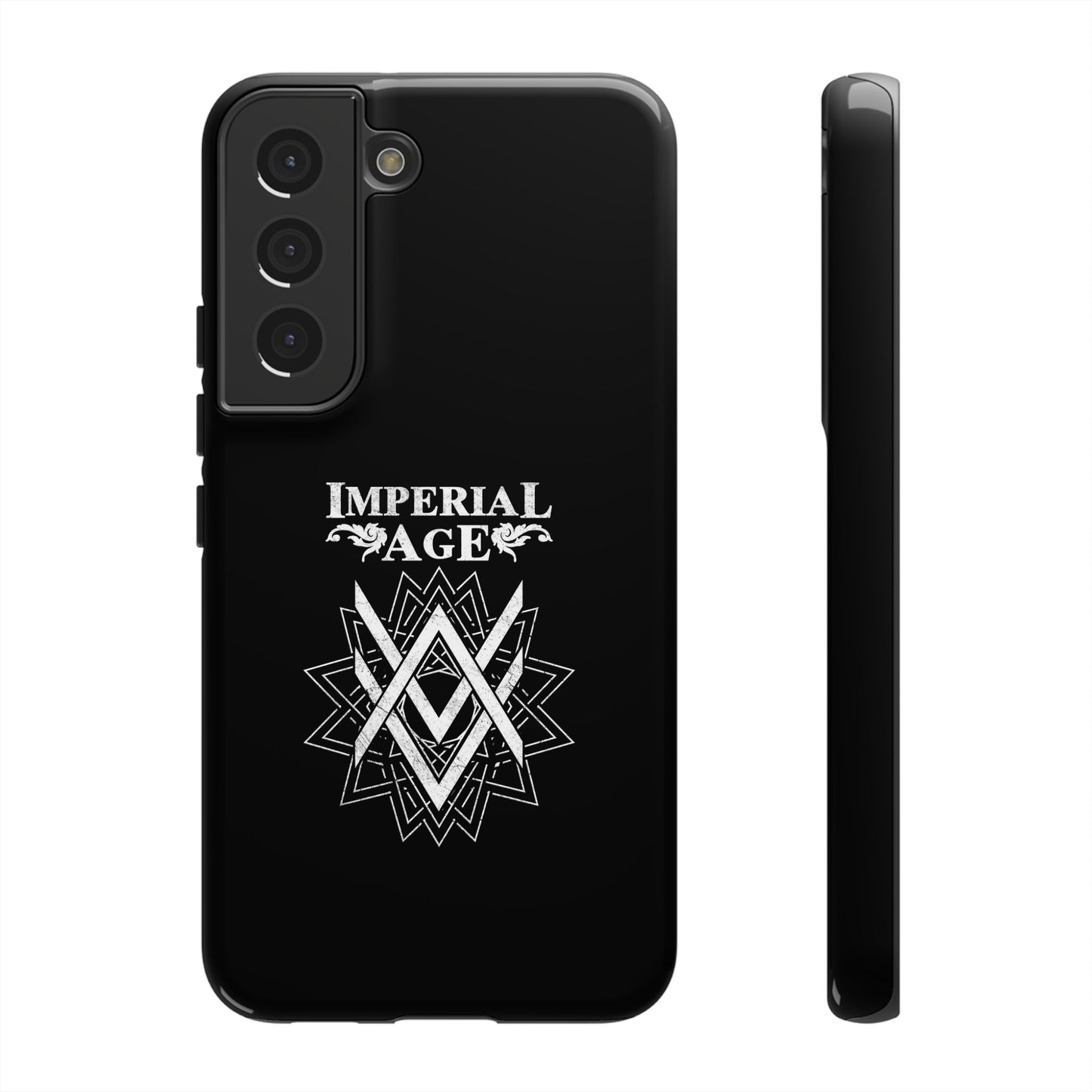 SUMMER COLLECTION - Tough Samsung Galaxy Case Black (White Print)