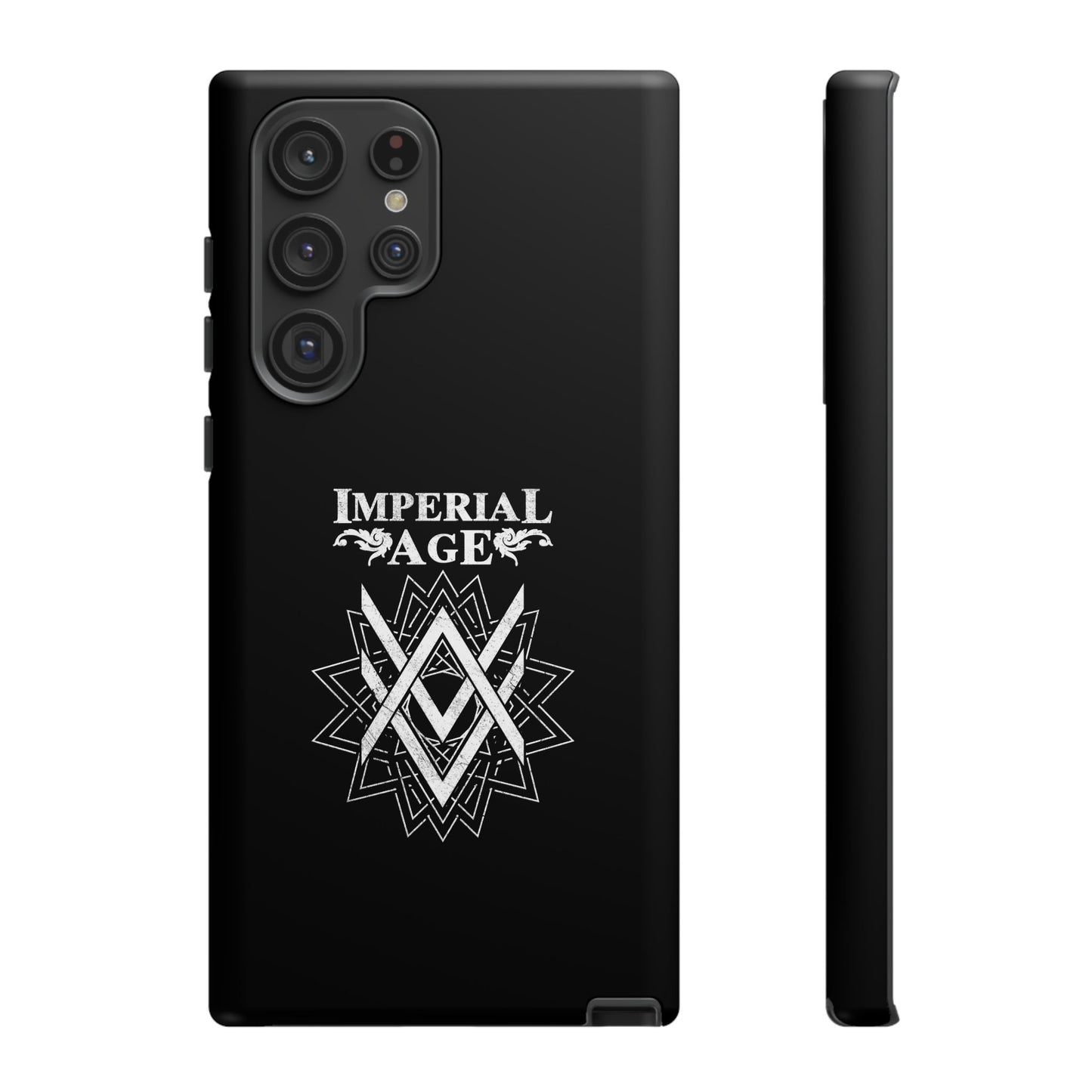 SUMMER COLLECTION - Tough Samsung Galaxy Case Black (White Print)