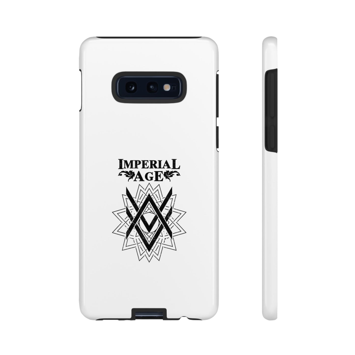 SUMMER COLLECTION - Tough Samsung Galaxy Case White (Black Print)