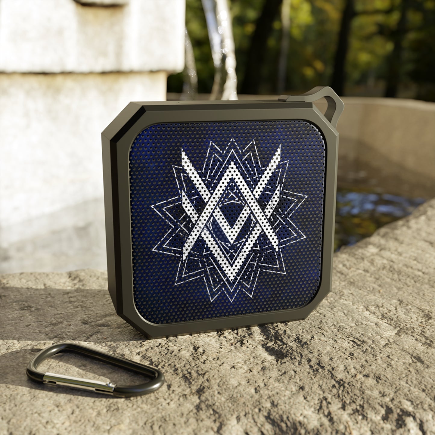 SUMMER COLLECTION - Rugged Outdoor Waterproof Bluetooth Speaker Navy (White Print)