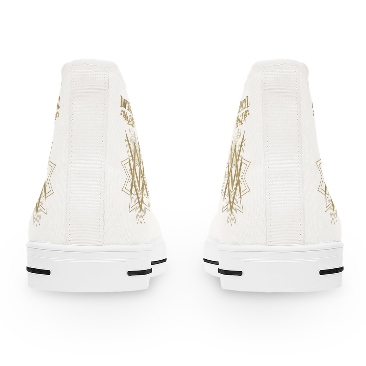 SUMMER COLLECTION - Women's Sneakers White (Gold Print)