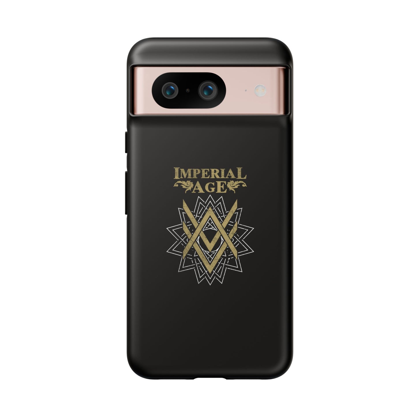 SUMMER COLLECTION - Tough Google Pixel Case Black (Gold-White Print)
