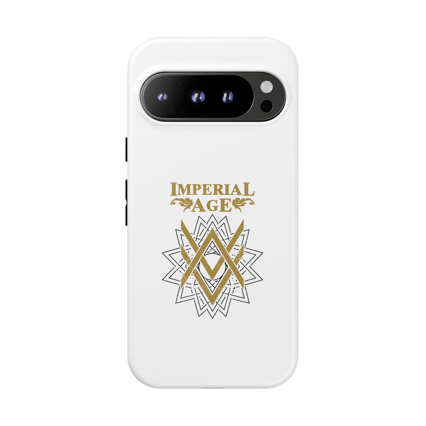 SUMMER COLLECTION - Tough Google Pixel Case White (Gold-White Print)