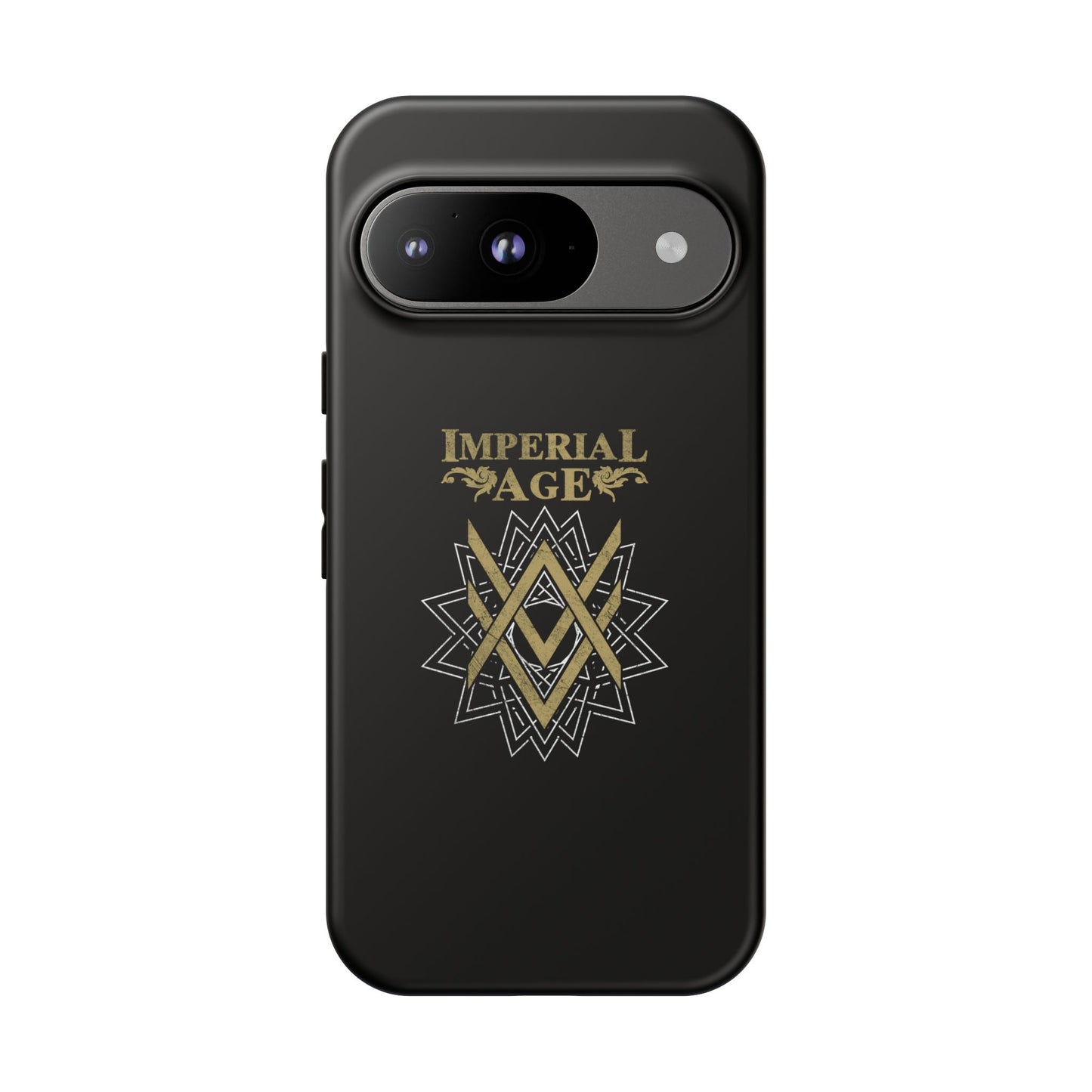 SUMMER COLLECTION - Tough Google Pixel Case Black (Gold-White Print)