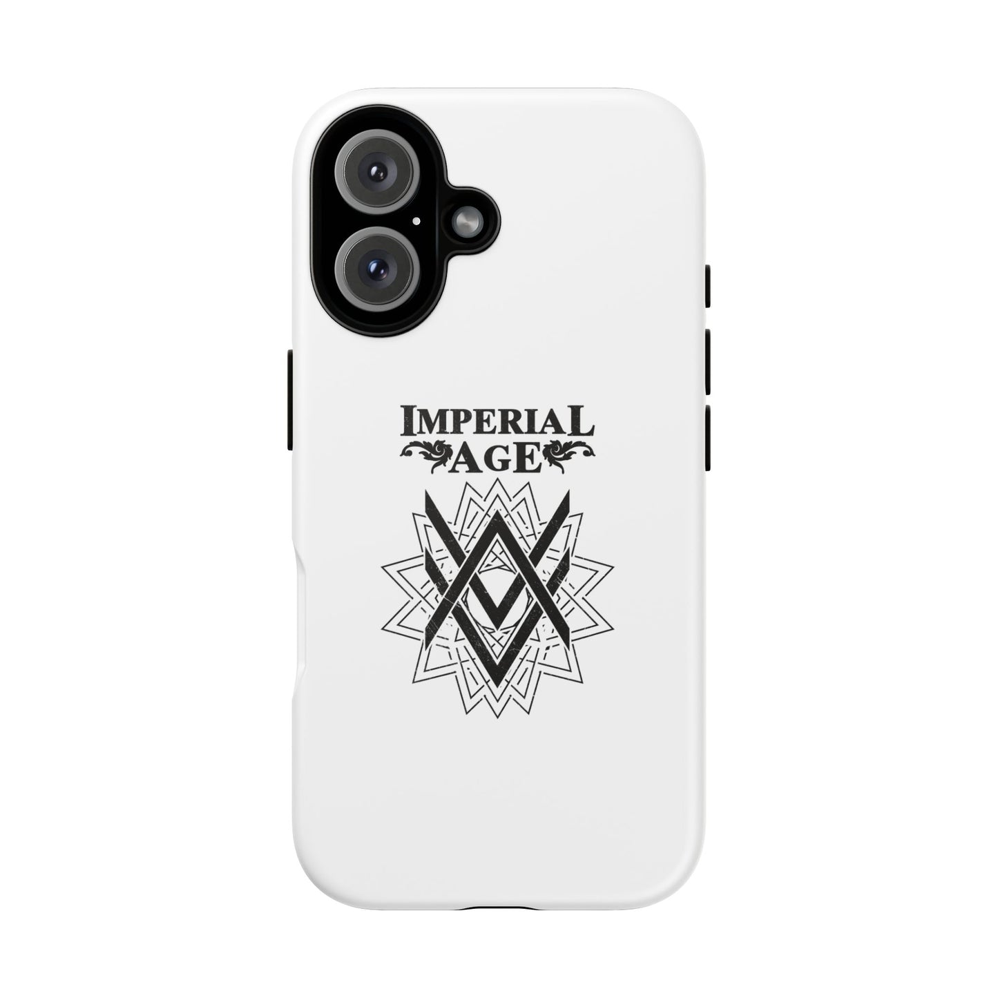 SUMMER COLLECTION - Tough iPhone Case White (Black Print)
