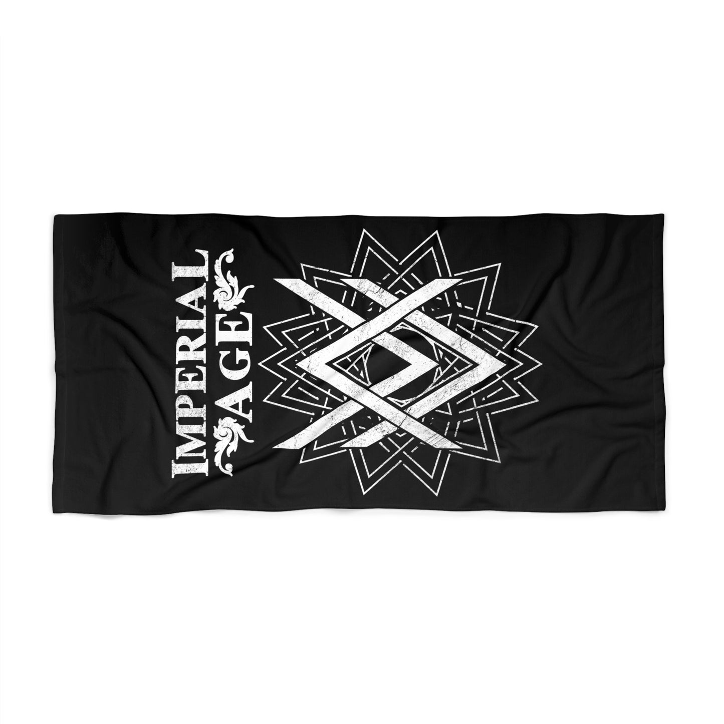SUMMER COLLECTION - Beach Towel Black (White Print)