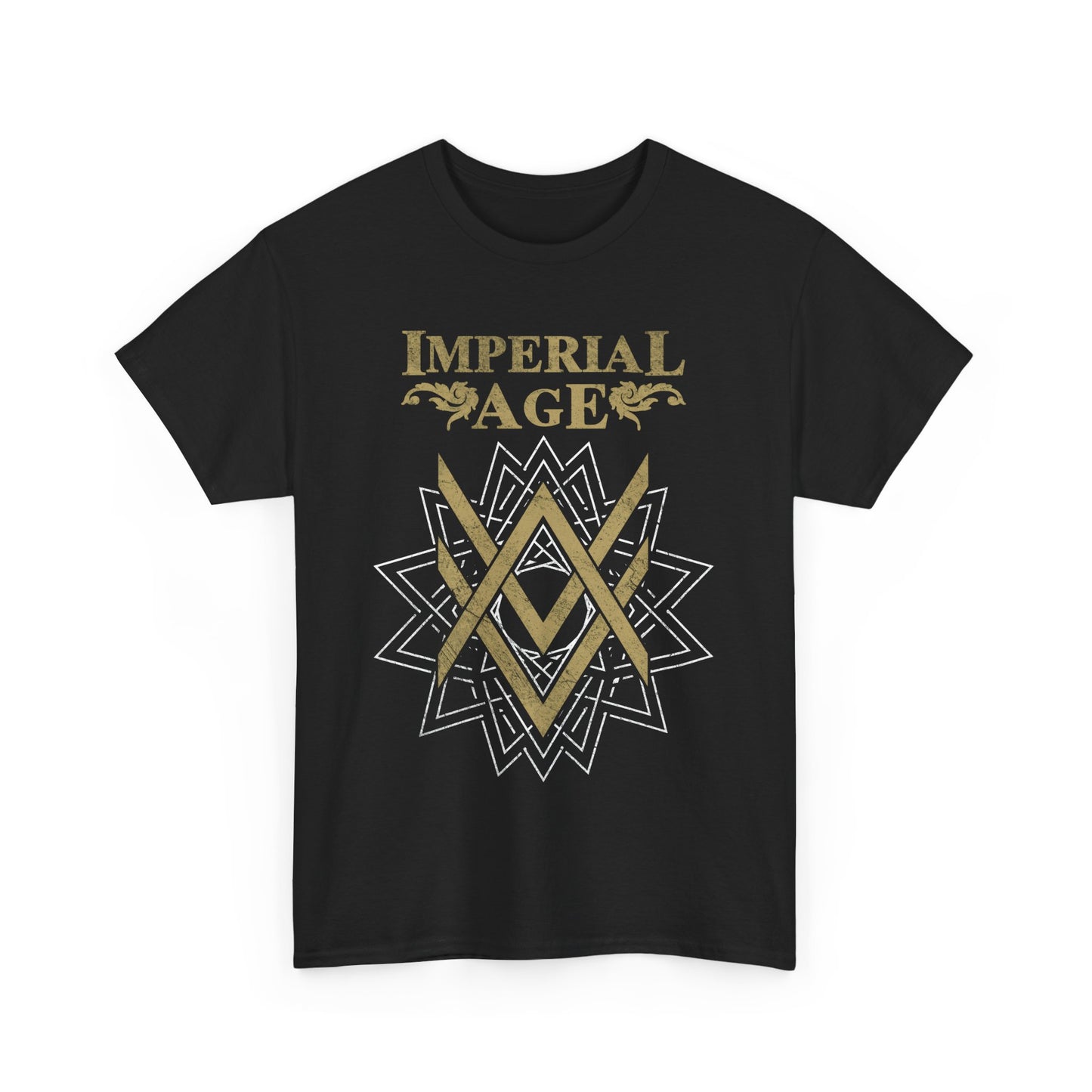 SUMMER COLLECTION - T-Shirt (Gold- White/Black Print)