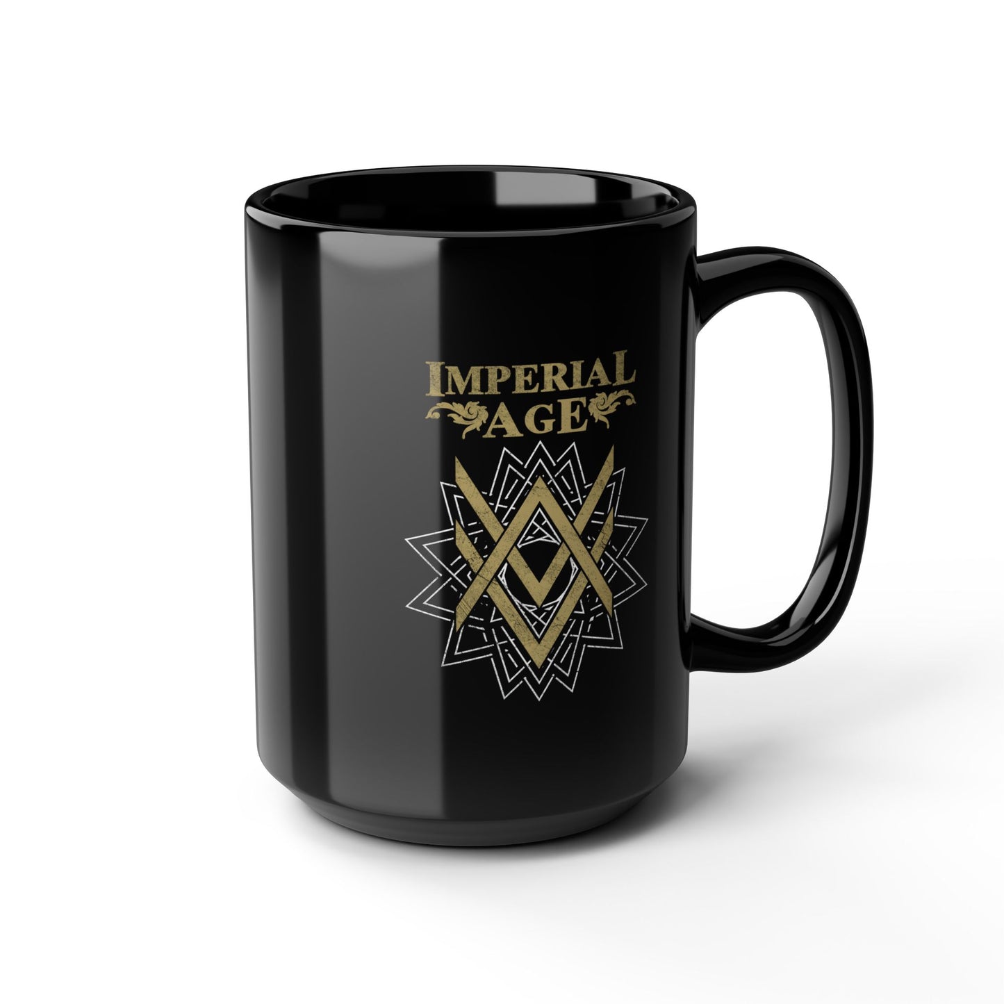 SUMMER COLLECTION - Black Mug 0.44 Black 9Gold-White Print)
