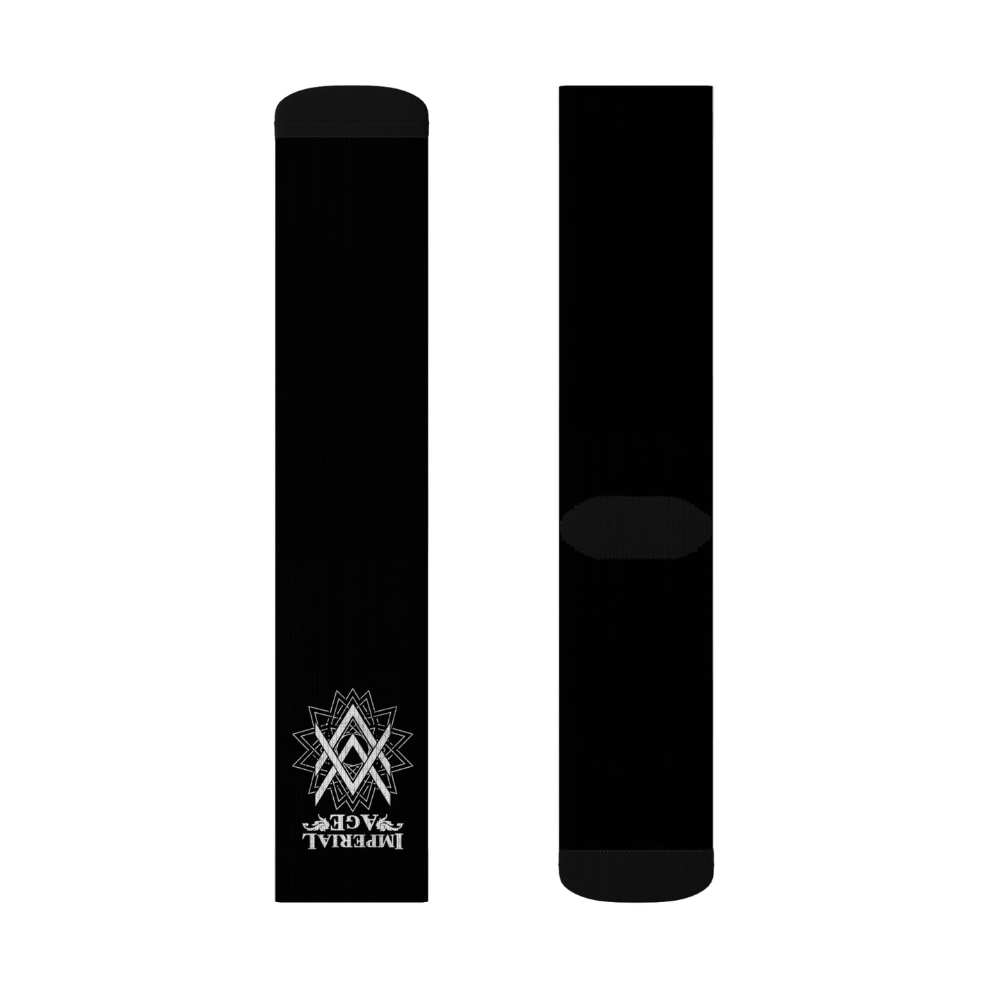 SUMMER COLLECTION - Black Socks (White Print)