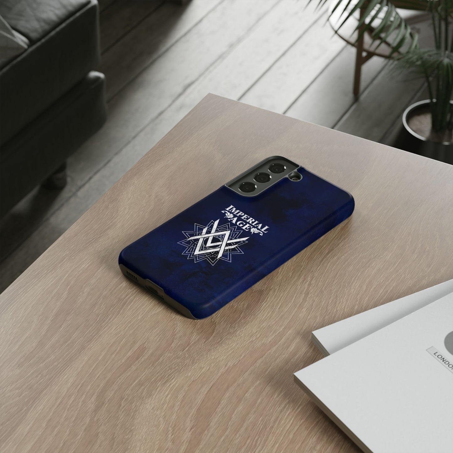 SUMMER COLLECTION - Tough Samsung Galaxy Case Navy (White Print)