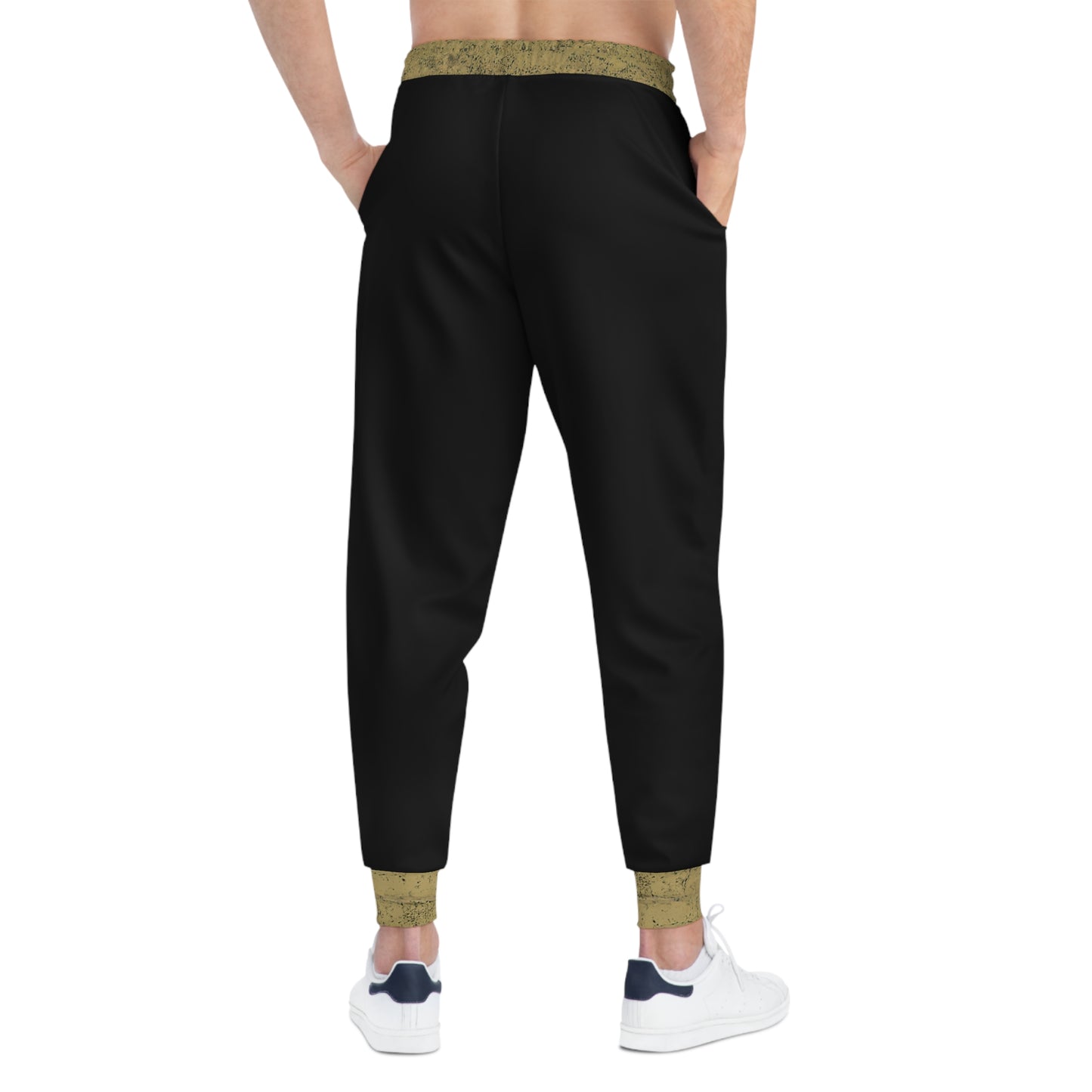 SUMMER COLLECTION - Sweat Pants Black (Gold-White Print)