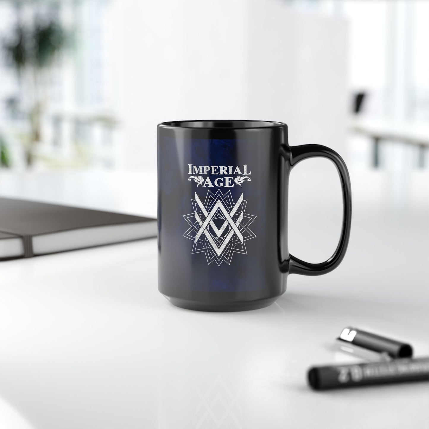 SUMMER COLLECTION - Mug 0.44 Navy (White Print)