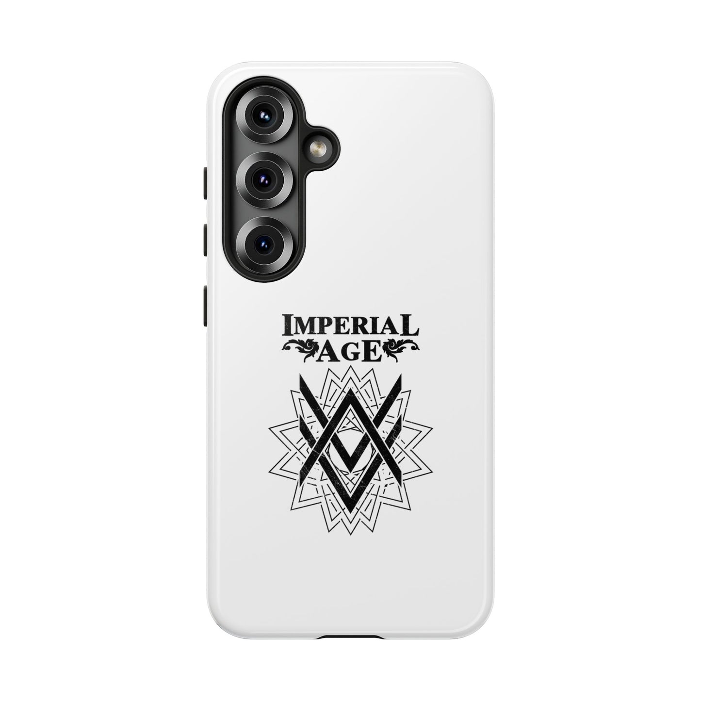 SUMMER COLLECTION - Tough Samsung Galaxy Case White (Black Print)