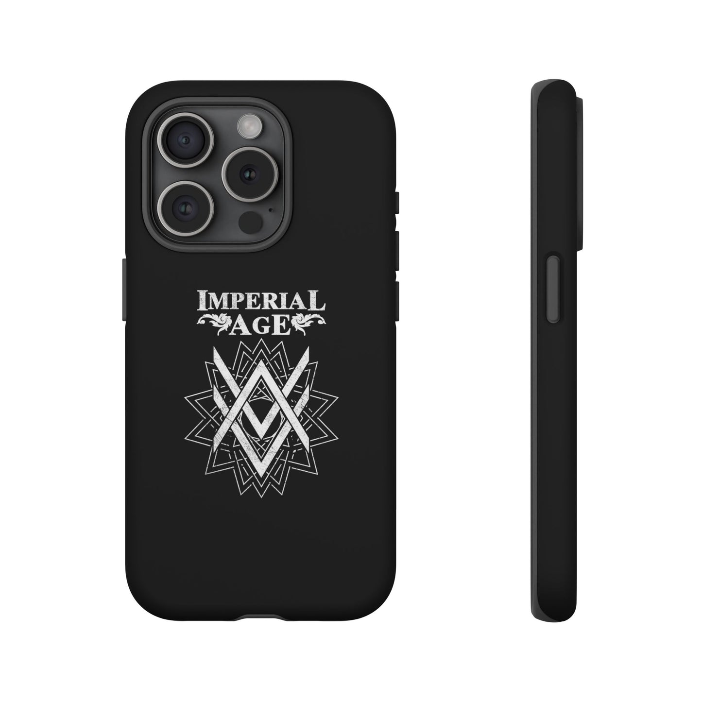 SUMMER COLLECTION - Tough iPhone Case Black (White Print)