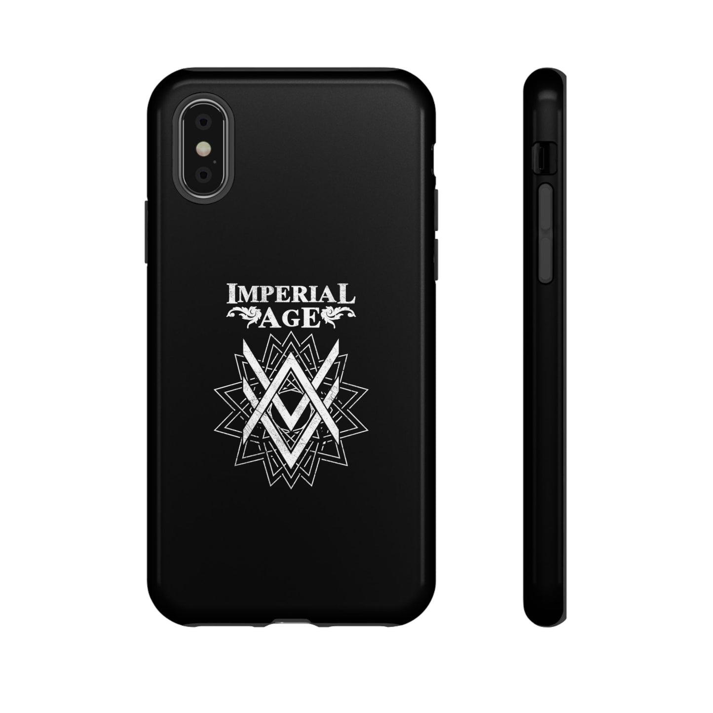 SUMMER COLLECTION - Tough iPhone Case Black (White Print)