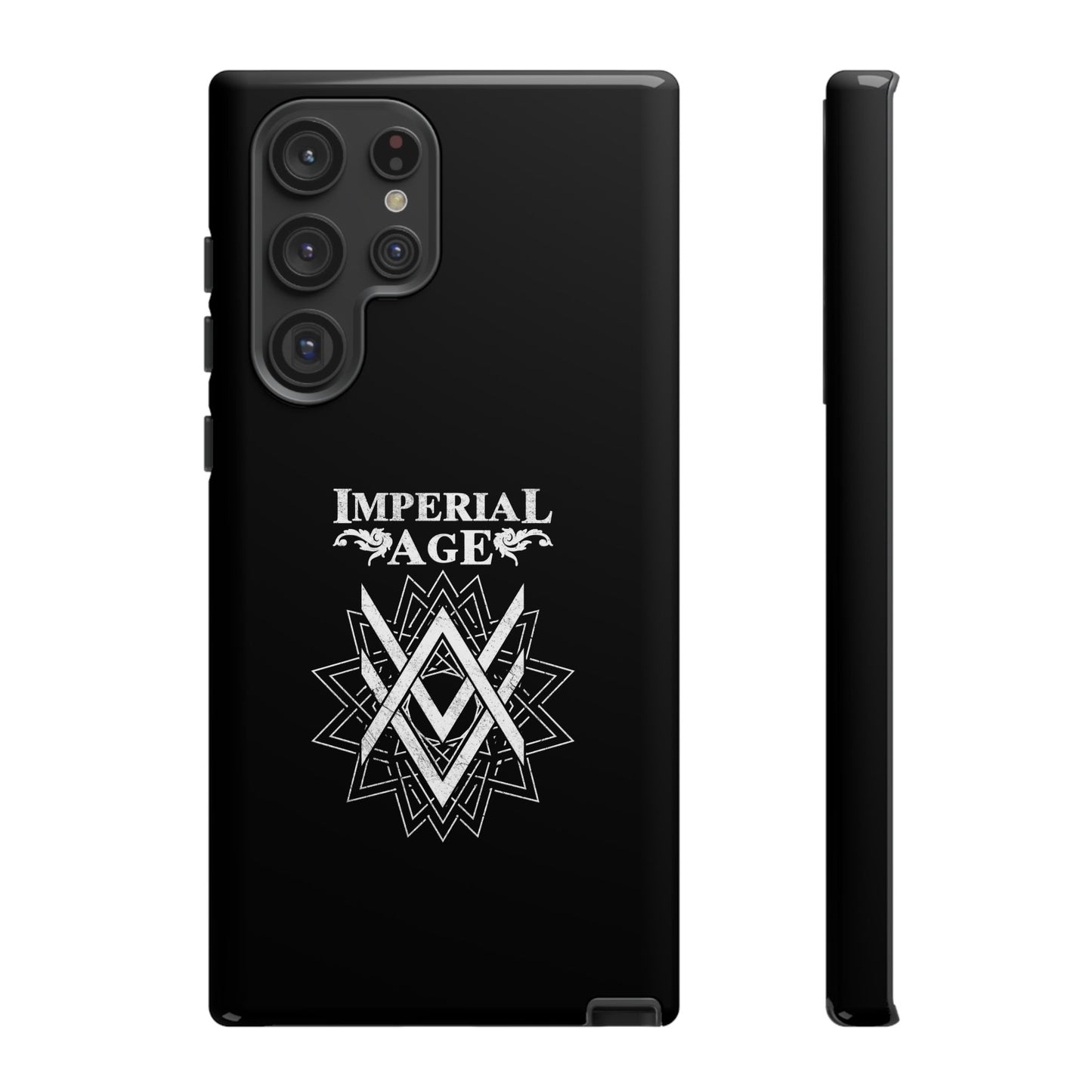SUMMER COLLECTION - Tough Samsung Galaxy Case Black (White Print)