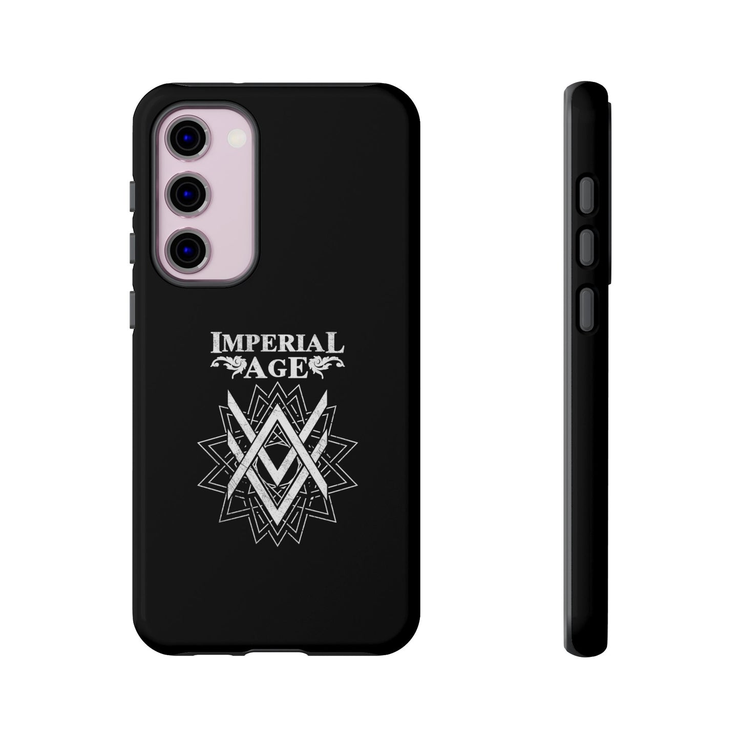 SUMMER COLLECTION - Tough Samsung Galaxy Case Black (White Print)