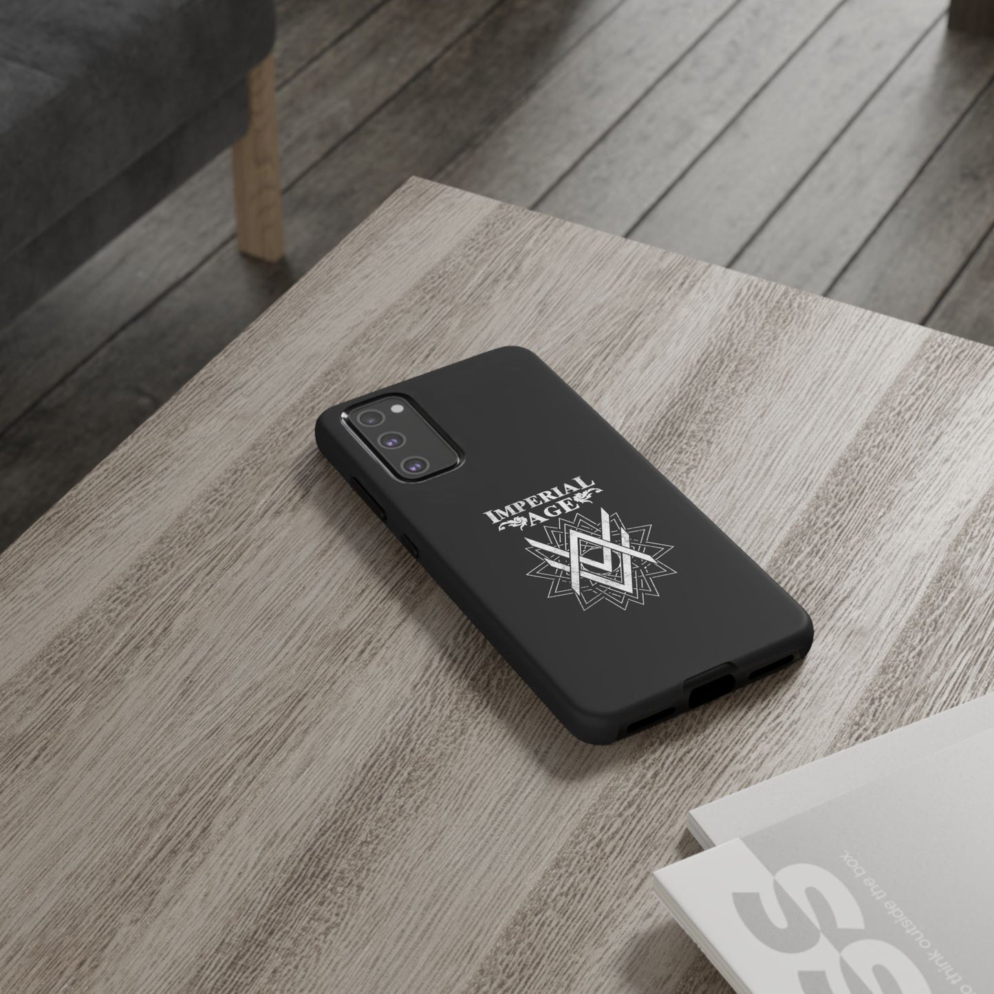 SUMMER COLLECTION - Tough Samsung Galaxy Case Black (White Print)