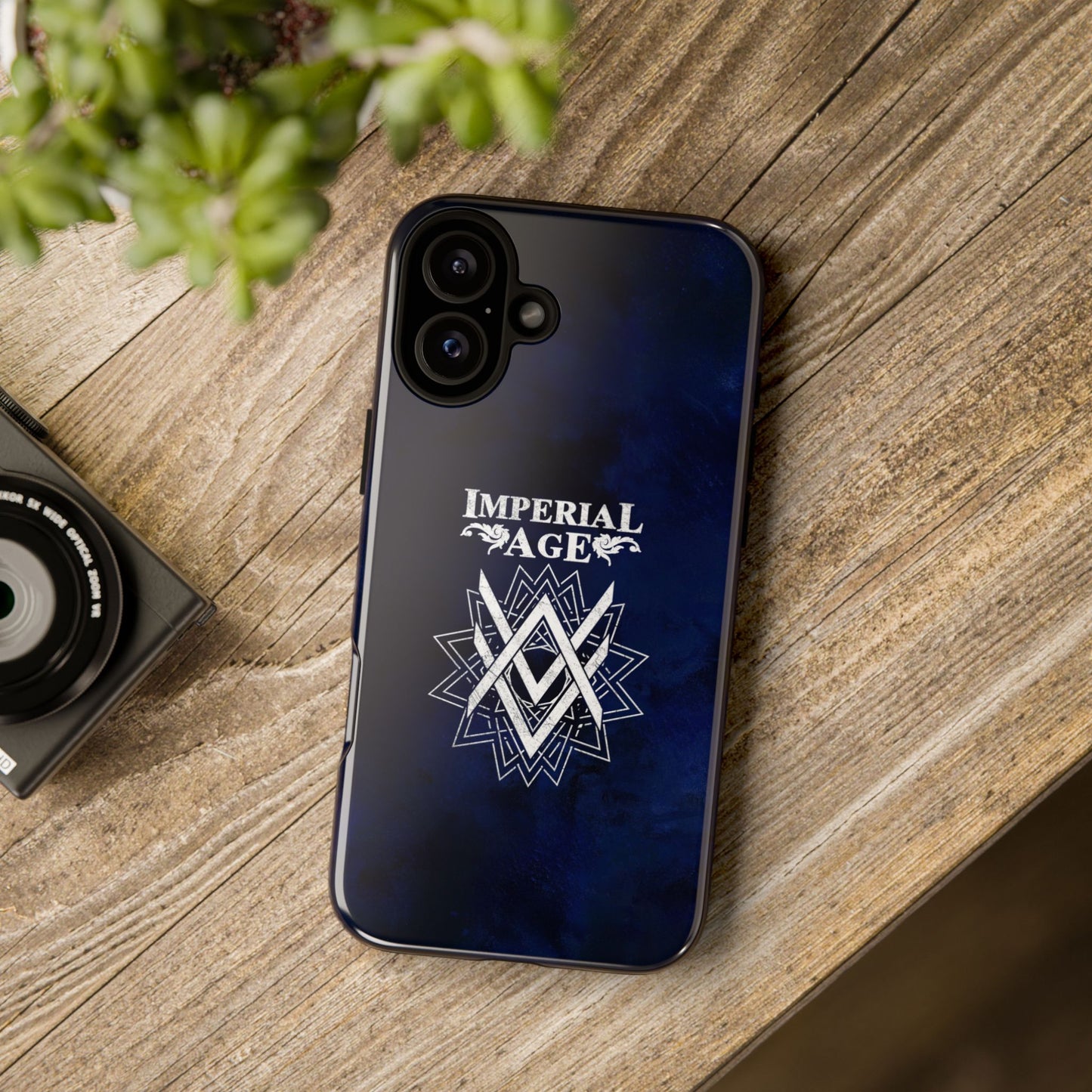SUMMER COLLECTION - Tough iPhone Case Navy (White Print)