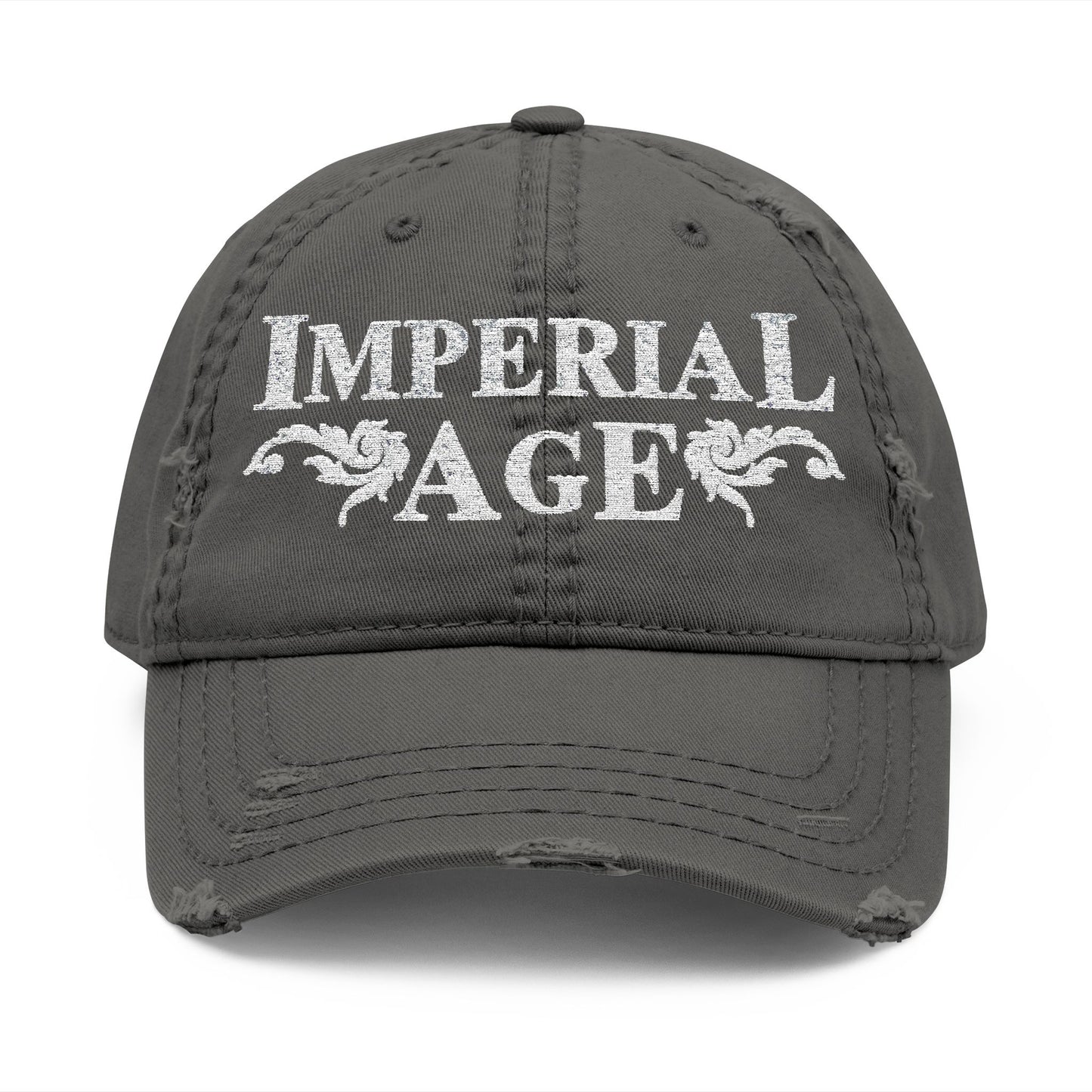 SUMMER COLLECTION - Distressed Cap (White Embroidery)
