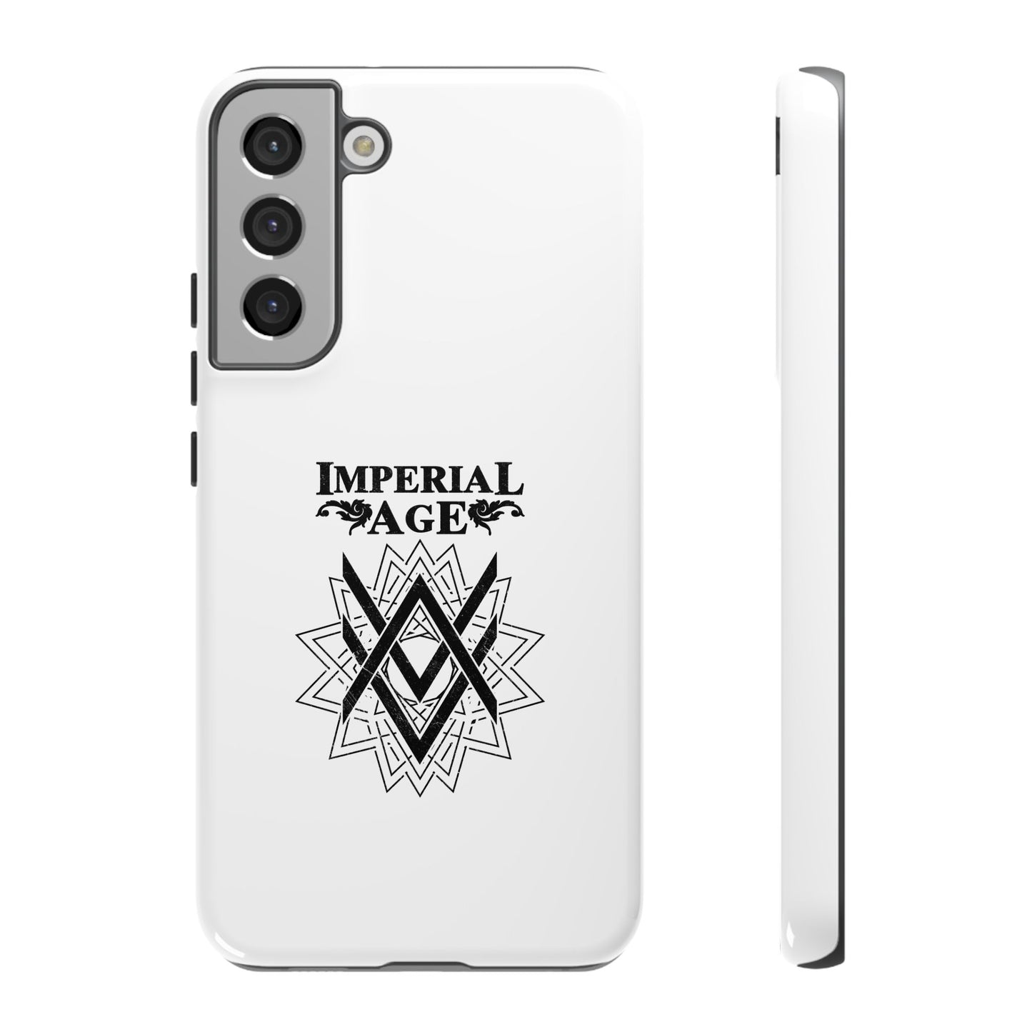 SUMMER COLLECTION - Tough Samsung Galaxy Case White (Black Print)