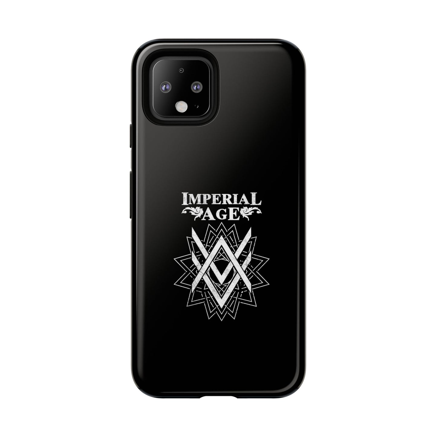 SUMMER COLLECTION - Tough Google Pixel Case Black (White Print)
