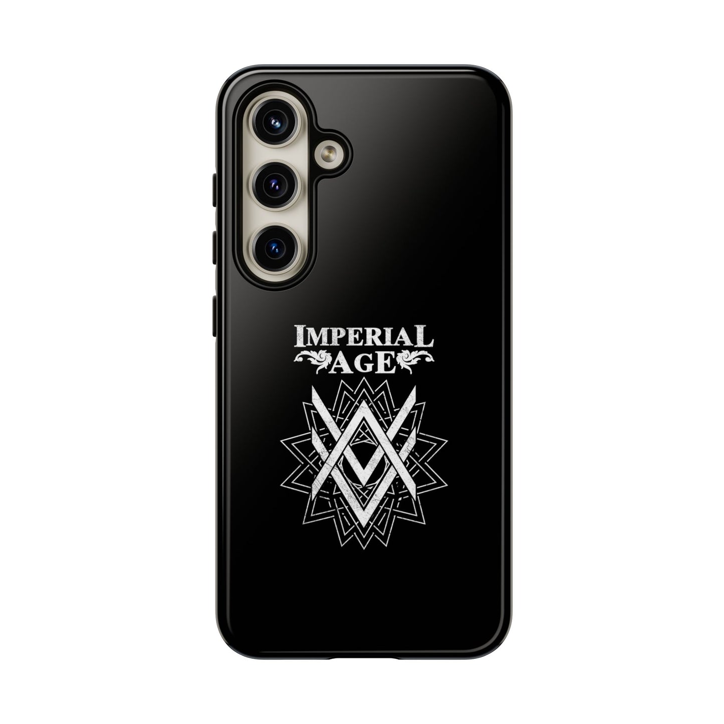 SUMMER COLLECTION - Tough Samsung Galaxy Case Black (White Print)
