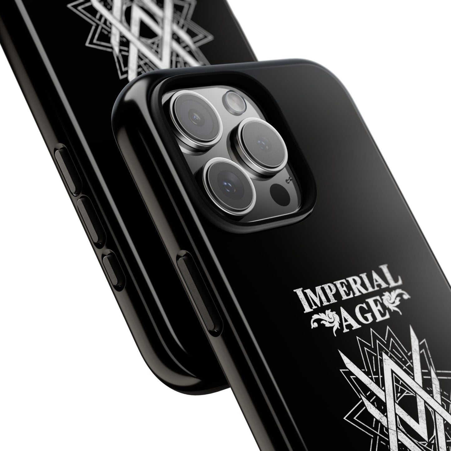 SUMMER COLLECTION - Tough iPhone Case Black (White Print)