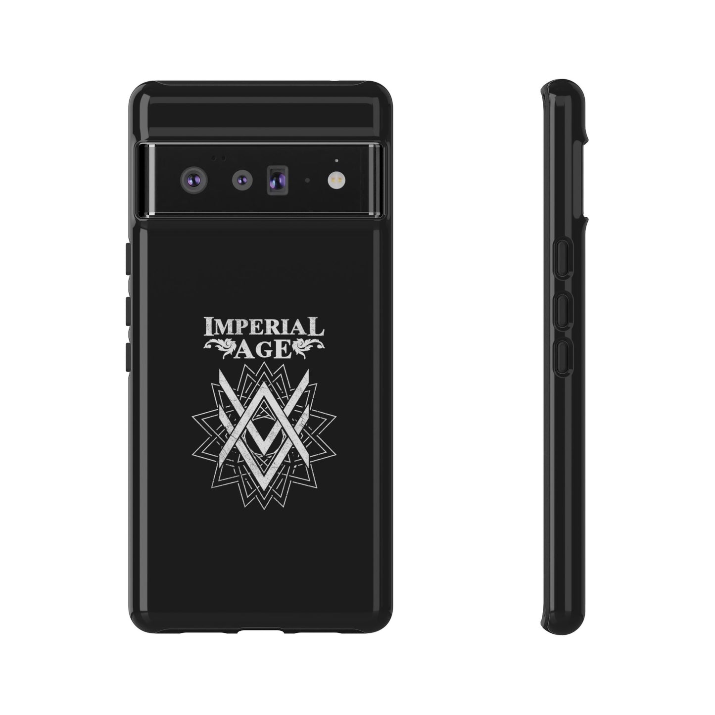 SUMMER COLLECTION - Tough Google Pixel Case Black (White Print)